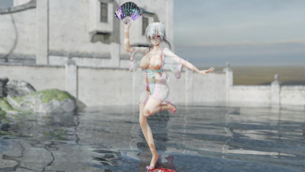 MMD52汉服萝莉少女弱音寄明月